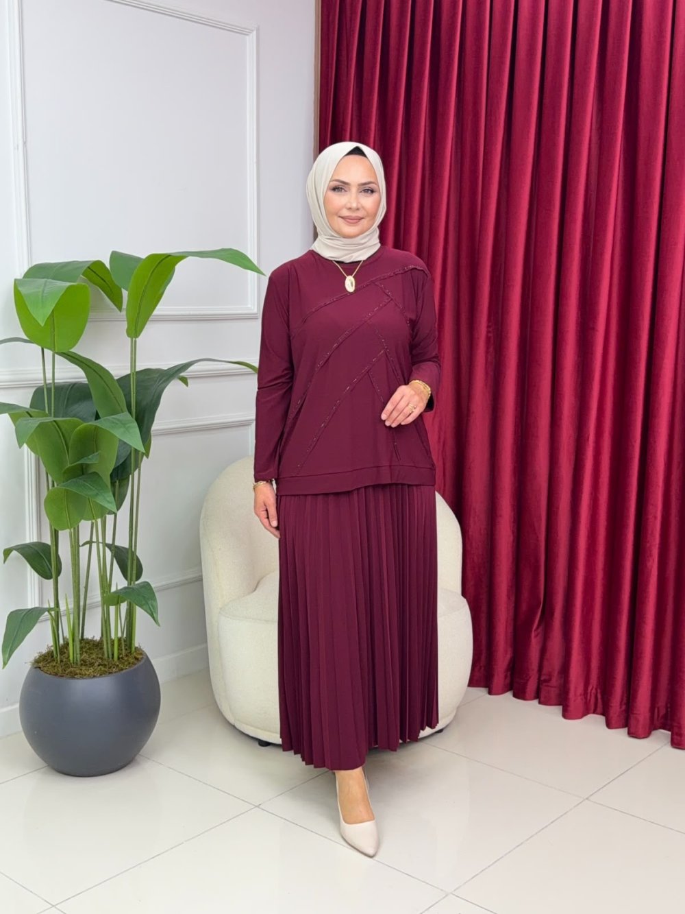 Nare Etekli Takım — Bordo