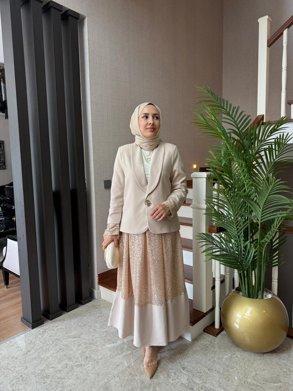 Payet Etekli Takım — Bej