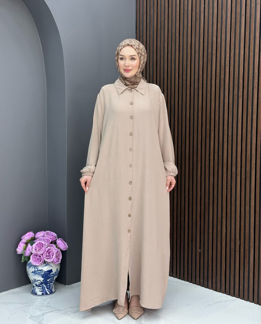 Duru Ferace Elbise — Camel
