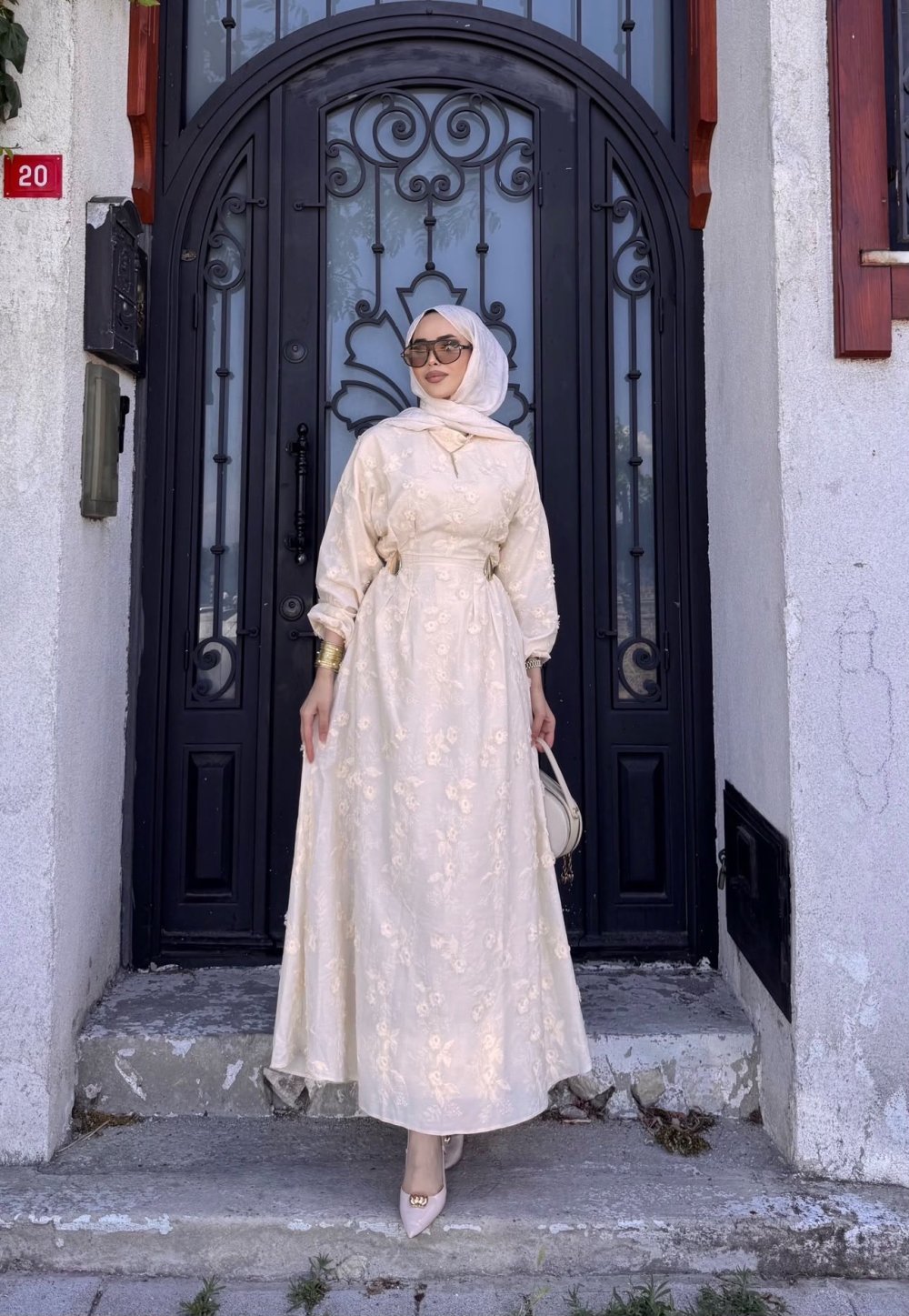 Mısra Astarlı Elbise — 1